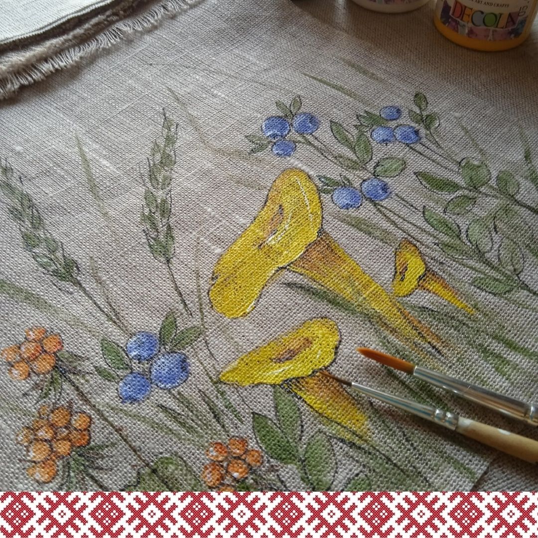 Наталья Мигурская. ШУЯ. Роспись по ткани, роспись по льну, авторские работы