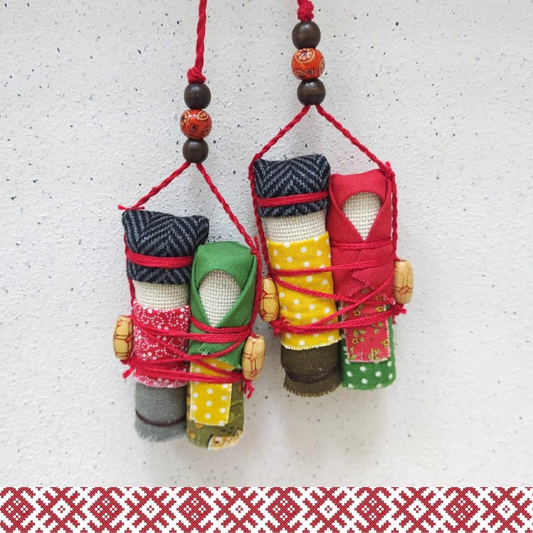 Неразлучники, куклы оберег, кукла на свадьбу. Подвеска